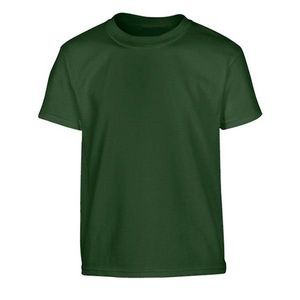 Forest Green Heavyweight Blend Youth T-shirt - XS (Case of 12)