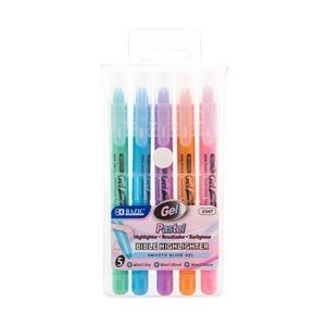 Gel Bible Highlighters - 5 Pastel Colors (Case of 144)