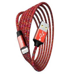 10' Lightning USB Cable - Red (Case of 48)