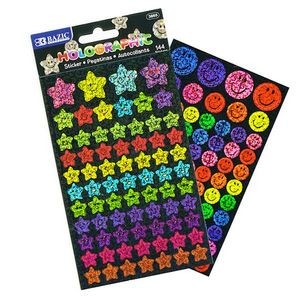 Holographic Reward Stickers - 144 Pack, Assorted (Case of 288)