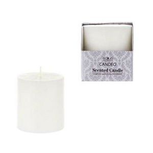 Scented Pillar Candle - White, 3 x 3, Boxed (Case of 48)