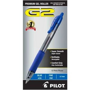 G2 Premium Gel Pens - Blue, Fine, 0.7mm, 12 Pack (Case of 72)