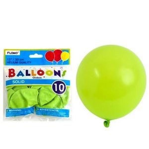 Solid Color Latex Balloons - Lime Green, 12, 10 Pack (Case of 36)