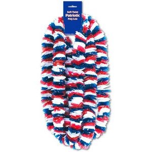 Soft-Twist Patriotic Poly Leis - Red, White, Blue, 36 (Case of 72)