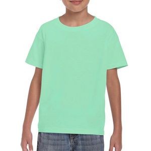 Heavy Cotton Youth T-shirt - Mint Green - Medium (Case of 12)