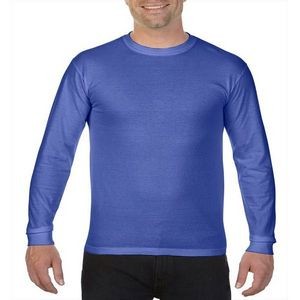 Comfort Colors Men's Irregular Long-Sleeve T-Shirt - Flo Blue, Large (