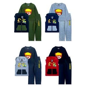 Toddler Boys' Mess Maker Fleece Sets - 3 Pieces, 4 Color Combos, 2T-4T