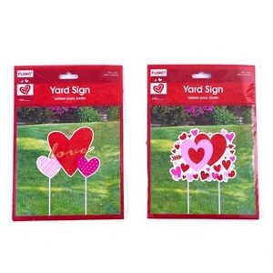 Valentine Yard Signs - 2 Designs, 12 x 15 (Case of 24)