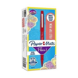 Felt Tip Pens - Red Ink, 12 Pack (Case of 12)