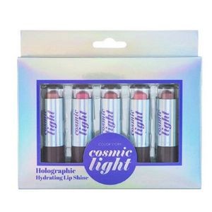 Cosmic Light Lip Shine Collection - 5 Balms, Holographic (Case of 48)