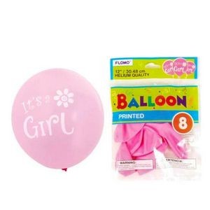 Baby Shower Balloons - Light Pink, 8 Pack, 12 (Case of 36)