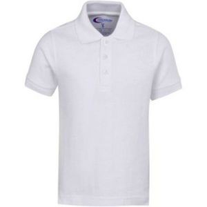 Men's Polo Shirts - White, Size Small (Case of 24)