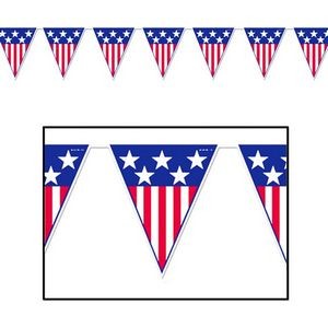 Spirit of America Pennant Banner in Bulk - Stars & Stripes (Case of 12
