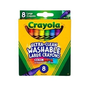 Crayola Ultra-Clean Washable Large Crayons - 8 Count (Case of 336)