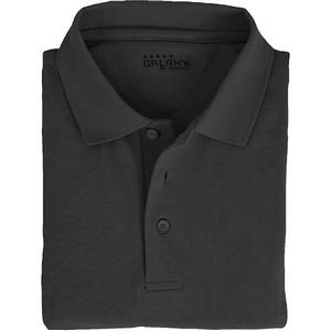 Adult Uniform Polo Shirts - Black, Short Sleeve, Large (Case of 36)