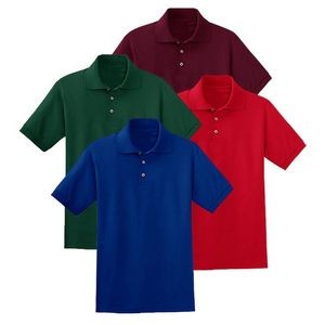 Jerzees Irregular Pique Polo Shirts - Assorted, Large (Case of 12)