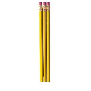 Bulk #2 Pencils with Eraser - Yellow, Hexagonal (Case of 2880)