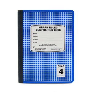 Graph Ruled Composition Books - 80 Sheets, Blue (Case of 48)