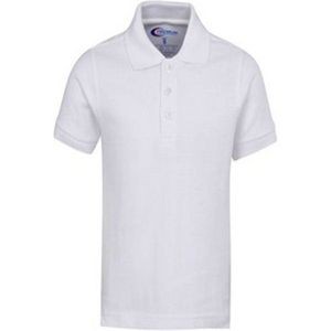 Men's Polo Shirts - White, Size 2XL (Case of 24)