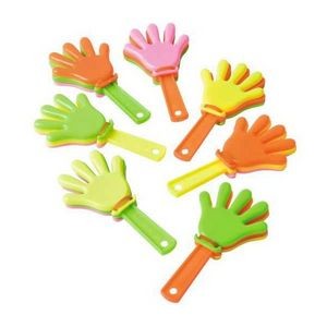 Mini Hand Clappers - Assorted, 3 Long, Plastic (Case of 12)