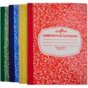 Marbled Wide Ruled Composition Notebook - 100 Sheets, Assorted Colors
