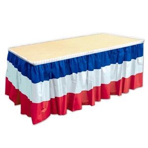 Red, White, & Blue Table Skirting - 29 x 14' (Case of 6)