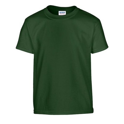 Gildan Irregular Youth T-Shirt - Forest Green - Large (Case of 12)