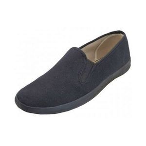 Women's Slip-on Canvas Shoes - Size 6-11, Black (Case of 24)
