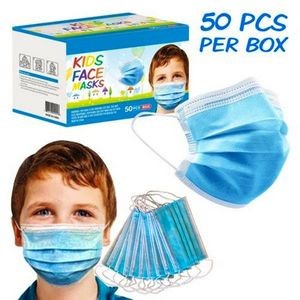 Kids' Face Masks - Blue, 50/Box (Case of 3000)