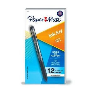 InkJoy Gel Pens - Black, 0.7 mm, 12 Pack (Case of 12)