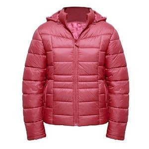 Women's 20D Puffer Down Jackets - S-XL, Pink (Case of 12)