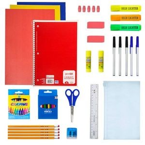 Elementary School Supply Kits - 12 Count, 50 Pieces (Case of 12)