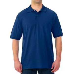 Jerzees Irregular Polo Shirts - Navy, Large (Case of 12)