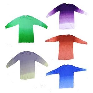 Men's Irregular Pigment Dye Long-Sleeves T-Shirts - Assorted - 2 X (Ca
