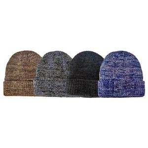 Cuffed Beanies - Fleece Insulated, Assorted Variegated Colors (Case of