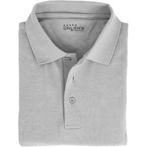 Adult Uniform Polo Shirts - Heather Grey, Short Sleeve, Large (Case of