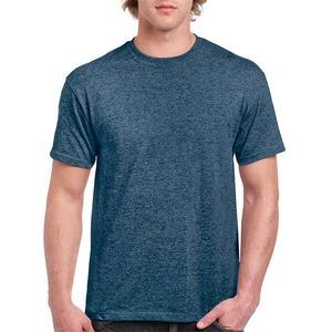 Gildan Heavy Cotton Men's T-Shirt - Heather Navy, Medium (Case of 12)