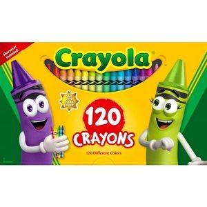 Crayola Crayon Mega Box - 120 Different Colors, Bonus Sharpener (Case