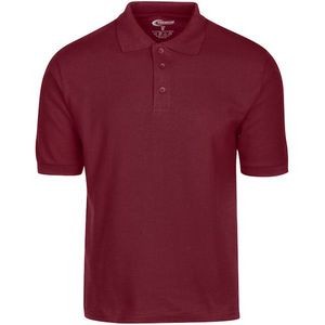 Men's Polo Shirts - Burgundy, Small, Moisture Wicking (Case of 24)