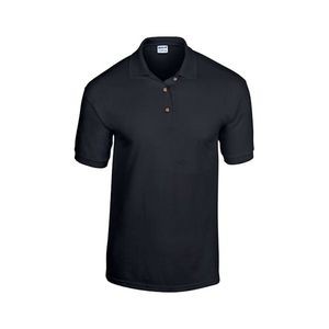 Gildan Irregular Polo Shirts - Black, Large (Case of 12)