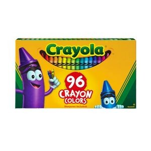 Crayola Crayons - 96 Colors per Pack, Built-in Sharpener (Case of 108)