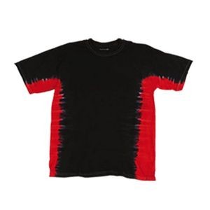 Youth Tie-Dye T-Shirt - Black/Red, XS (Case of 12)