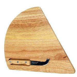 Cheese Knife & Board Sets - Rubberwood (Case of 12)