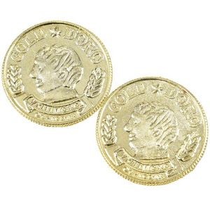 Plastic Gold Coins - 144 Pieces, Metallic, 1.5 (Case of 10)