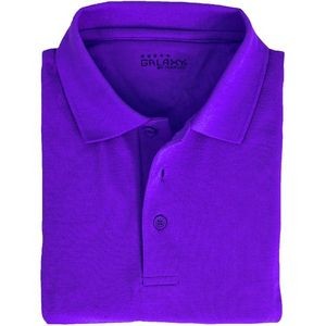 Adult Uniform Polo Shirts - Grape, Short Sleeve, Size M - 2X (Case of