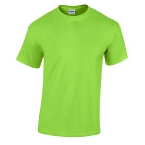 Gildan Men's Heavy Cotton T-Shirt - Lime, Small (Case of 12)