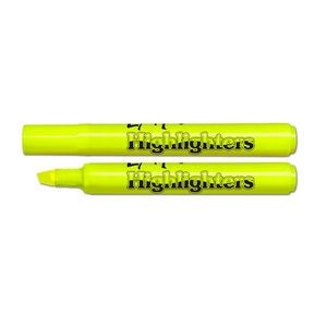 Yellow Highlighters - 250 Count, Fluorescent (Case of 1)