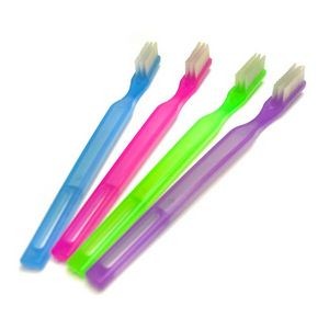 Adult Pre-pasted Toothbrushes - Assorted Colors, 6.5 (Case of 144)