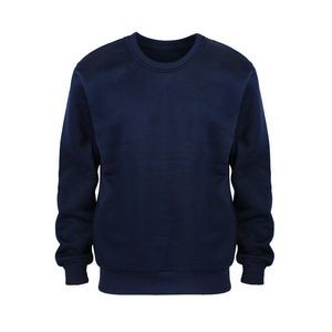 Men's Fleece Crew Neck Sweatshirt - Navy, XL (Case of 24)