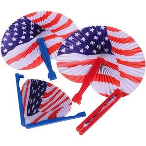 Patriotic Folding Fans (Case of 18)
